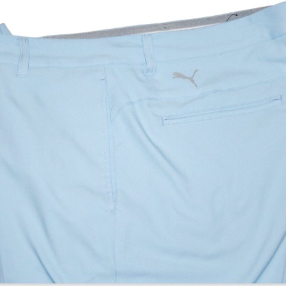 Sold.   Excellent Puma Bio Cell Performance Golf Shorts 36 10 Light Blue - Picture 2 of 6